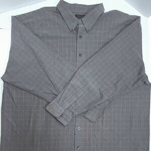 Van Heusen Gray Long Sleeve Button Up Men's Size 2XLT